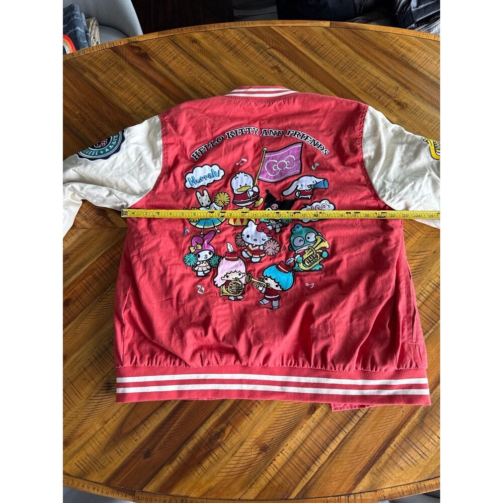 Sanrio Hello Kitty Friends Sports League Varsity Jacket M Kawai streetwear patch - Picture 12 of 12